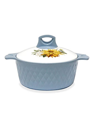 اشتري Casserole Steel Insulated Hotpot Diamond Blue (2500 Ml) في الامارات