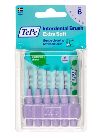 اشتري TePe Interdental Brush Extra Soft Purple 1.1 mm 6's في الامارات