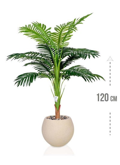 Buy Artificial Tree Simulating Natural Trees Fiber Container 120cm in Saudi Arabia