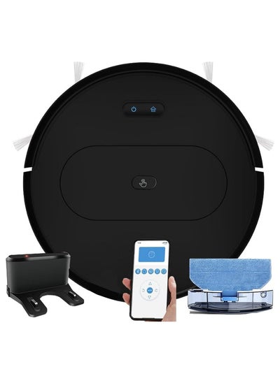 Buy Robot Vacuum Cleaner with Mop 3600Pa Automatic Self-Charging Robotic Vacuum Cleaner Ideal for Hard Floor,Pet Hair,Carpet in Saudi Arabia