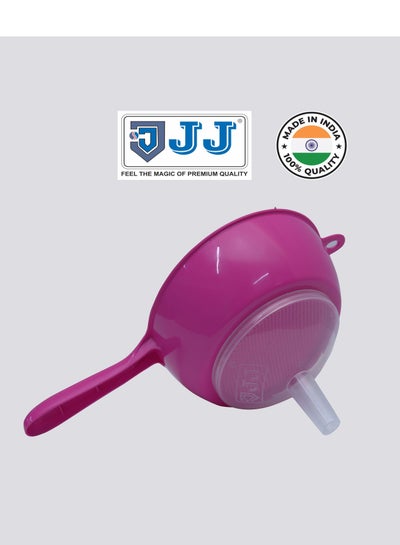 Buy Juice Strainer with handle Juice tea strainer Pink in UAE