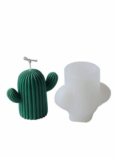 اشتري Candle Mold Cactus 3D Creative Silicone Silicone Mold Aromatherapy Plaster Mold Handmade Crafts Mold Diy Gifts Home Decoration في السعودية