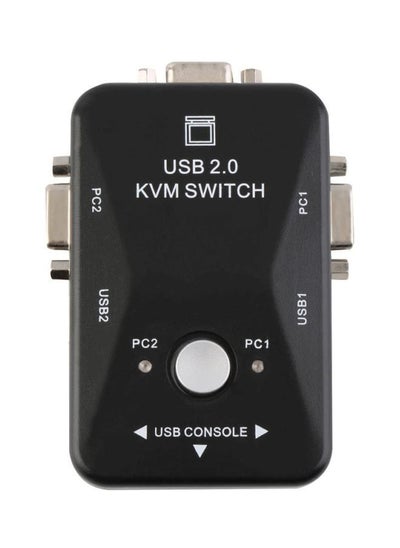 اشتري صندوق مبدل KVM بمنفذي USB 2.0 ومنفذ VGA/SVGA أسود في الامارات