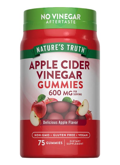 اشتري Apple Cider Vinegar 600 Mg, 75 Vegan Gummies في الامارات