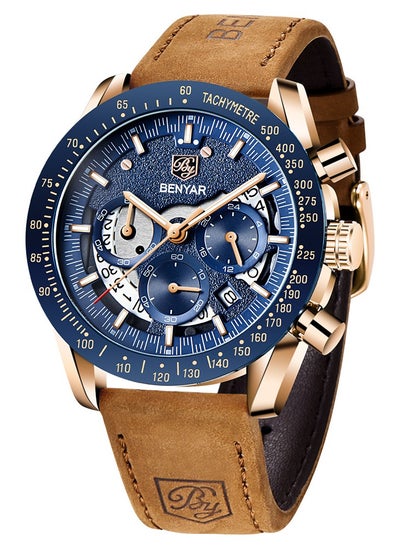 اشتري Men's Luxury Watch Water Resistant Quartz Chronograph في الامارات