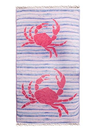 اشتري Crab Patterned Turkish Peshtemal 100% Cotton في السعودية