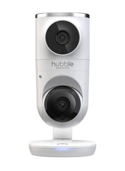 Buy Connected Nursery Pal Dual Vision Camera For Baby Monitoring With Close-Up And Wide Angle Views - White in UAE