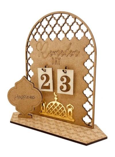 Buy Ramadan Advent Calendar Wooden Countdown Days 30 Days Home Decorations  Eid Decorations for Ramadan Parties Ramadan Gifts for Kids Craft Decorations (Palace) in UAE