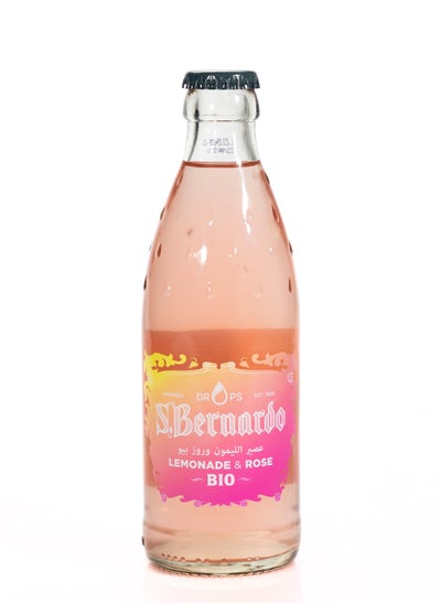 اشتري S.Bernardo Drops Organic Carbonated Lemonade Glass Bottle Rose Flavor في الامارات