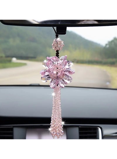 Buy Car Pendant  with Crystal Peony Car Decor, Accessories, and Interior Elegance in UAE