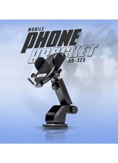 Buy Heavy Truck/Car Cell Phone Holder Phone Mount Mobile Holder/Bracket With Adjustable Height Extra Long Arm, Suction Cup Type - GODO in Saudi Arabia