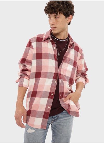 Buy Checked Slim Fit Shirt in UAE