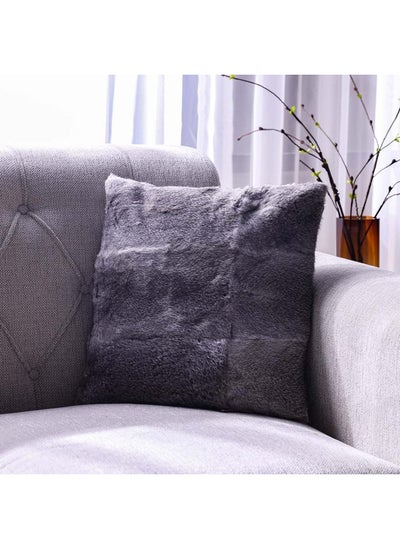 Buy Ss24 Pearl Fur Cushion Luxury Style Cushion Home Decorative Throw Pillows Cushion for Bedroom Sofa Living Room Yellow Grey 50X50Cm Wl4239-2-Gy in UAE