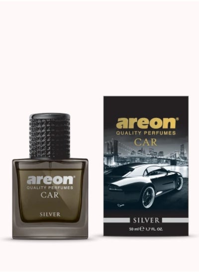 Buy Areon Car Parfum with Card 50ml Silver Scent in Egypt