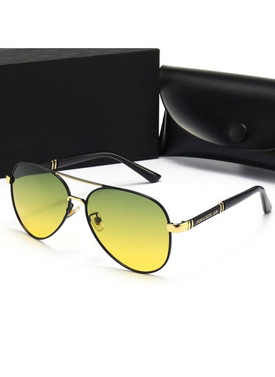 Buy Intelligent Photosensitive night Vision Mirror Polarized Color Changing Sunglasses in Saudi Arabia