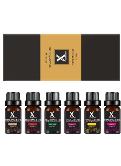 Buy Pack of 6  Pure Fragrances Oils 10 ml Gold in Saudi Arabia