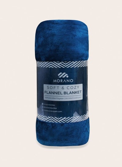 Buy Flannel Blanket Turquoise 220 * 240 cm in Egypt