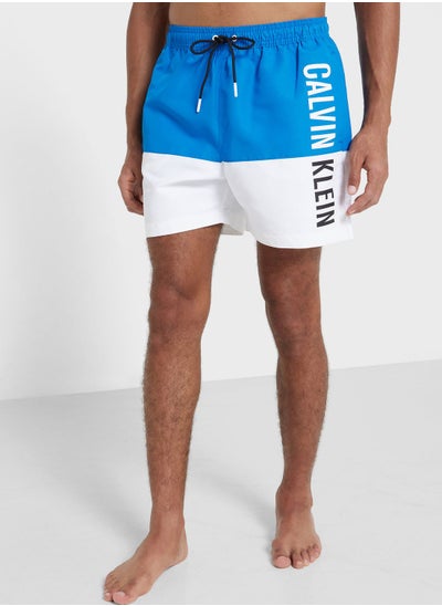 Buy Colour Block Drawstring Swim Shorts in Saudi Arabia