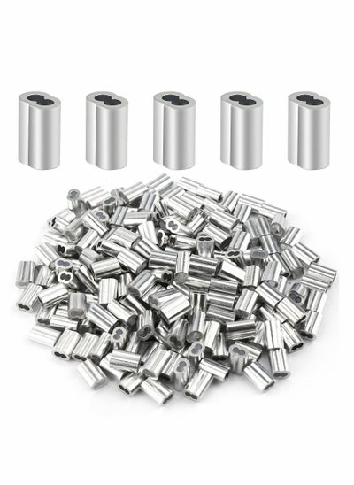 اشتري Aluminum Crimping Loop Sleeve 1/16", Cable Ferrule Wire Rope Sleeves (200 Pcs) في الامارات