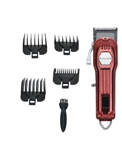 Buy Professional Cordless Hair Clipper with Hair Trimming & Grooming Kit Red SHC-1061 in Saudi Arabia