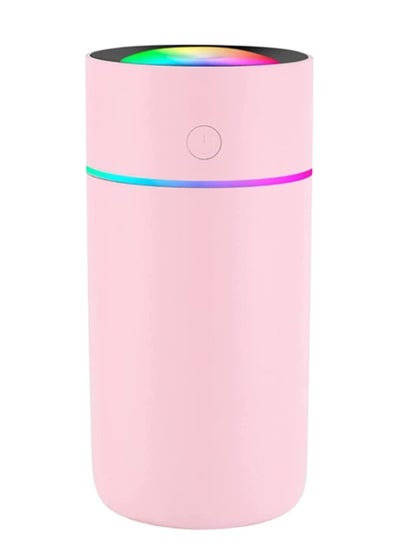 Buy Mini Humidifier, Cool Mist Portable Mini USB Humidifier for Plants Car Baby Bedroom with Auto Shut-Off, Best Personal Humidifier (Pink-320ML in Saudi Arabia