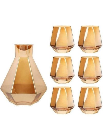 Buy juice Cup Set -7 Piece, Clear in Egypt