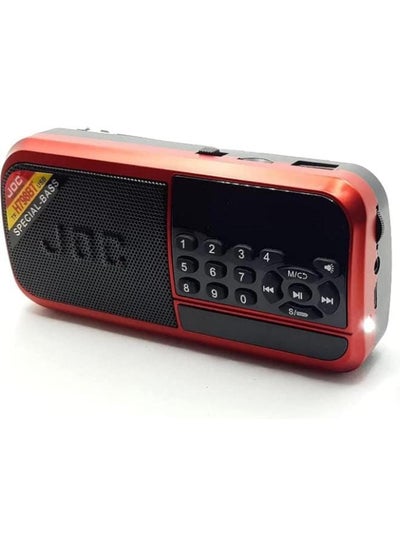 Buy H798BT Digtial Portable Fm Radio Support Bluetooth - Red in Egypt
