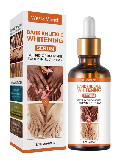 Buy Dark Knuckle Whitening Serum, Restoring Hand Treatment, Moisturizing, Exfoliates and Reduces Unbalanced Pigmentation, for Removing Dark Elbow and Knee , Brighter, Firmer Skin in Saudi Arabia