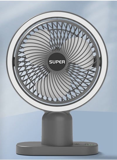 Buy Portable USB Rechargeable Mini Fan with Night Light, Soft Sleep Aid Cooling in Saudi Arabia