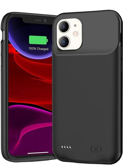 Buy Battery Case for iPhone 11,  4500mAh Slim Portable Protective Charging case Compatible with iPhone 11 (6.1 inch) Rechargeable Battery Pack Charger Case (Black) in UAE