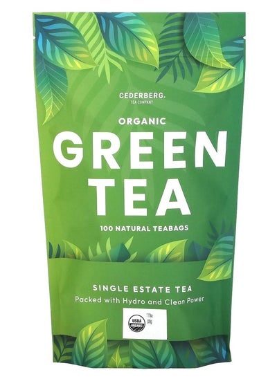 Buy Single Estate Tea Organic Green Tea 100 Natural Tea Bags 7.76 oz (220 g) in UAE