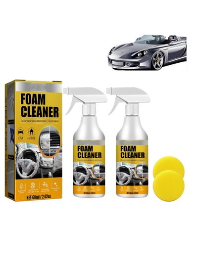 Buy Purpose Foam Cleaner, 2 PCS All Around Master Foam Cleaner, Purpose Foam Cleaner for car, Upholstery Cleaner for car Seats, Interior car Cleaner, Car seat Stain Remover, Carpet & Upholstery Cleaner in UAE