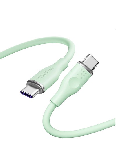 Buy 100W E-Marker USB C to USB C Cable 5A, Type C Fast Charging Cable for iPhone 15 series, MacBook Pro 2020/2021, iPad Pro 2021/2020, iPad Air 4/5, Galaxy S21, Pixel, Switch and many More 1m (Green) in UAE