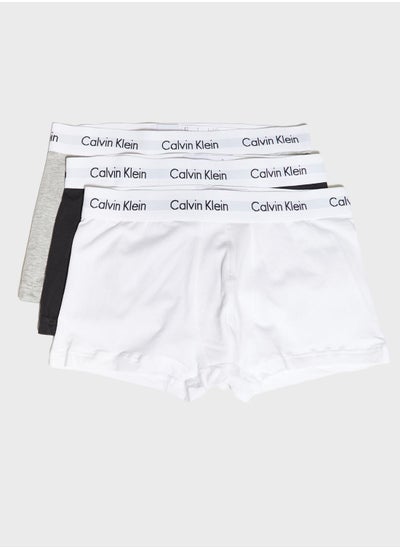 Buy 3 Pack Logo Band Assorted Trunks in Saudi Arabia