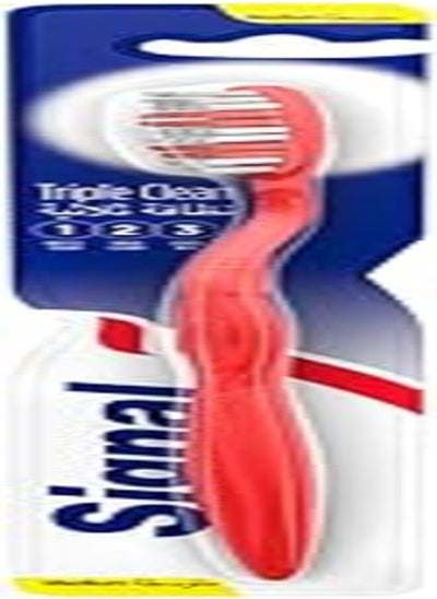 Buy Signal Triple Clean Medium for plaque removal and protection against cavity Toothbrush 1PC in Egypt