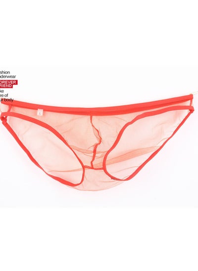 Buy T-Back Thong Briefs Low Rise Underwear Red in Saudi Arabia