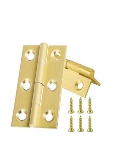 Buy KNP Brass 2mm Thick Hinges Pack of 2pcs 2" in UAE