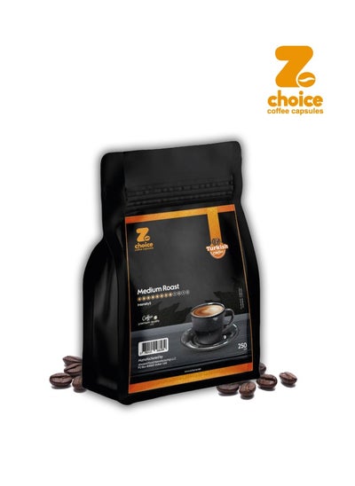 Buy Turkish Coffee Medium Roast with Cardamom 250g in UAE