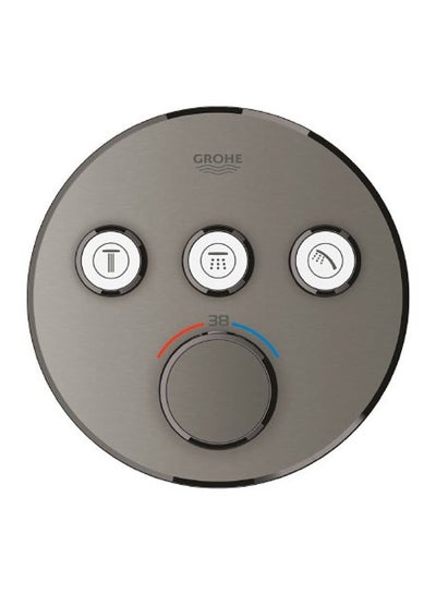 Buy Round Concealed Mixer Grohtherm Smartcontrol Matt Graphite Grohe in Egypt