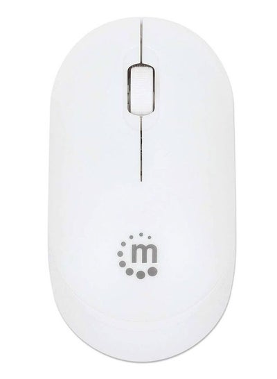 Buy Manhattan Performance III Wireless Optical USB Mouse 1000 DPI - 190152 - Silver / White in Egypt