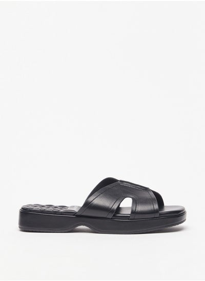 اشتري Solid Slip-On Sandals في السعودية