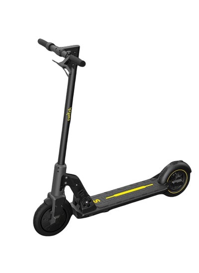 اشتري SWITCH ES-B110 E-Scooter Black - محرك 350 واط، 25 كم/ساعة، نظام تعليق خلفي وأضواء LED لركوب الخيل بسلاسة في المدينة في الامارات