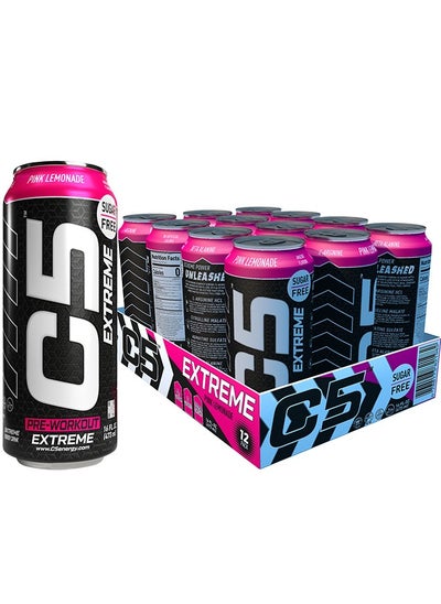 Buy C5 Extreme Pink Lemonade Pre-Workout (Full Box 12 Cans) in UAE