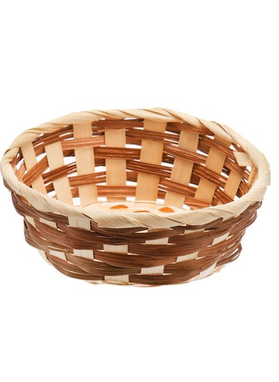 Buy Round Gift Baskets,12 Pack Wicker Hamper Basket, Woven Bread Baskets for Serving Small Gift, Food Serving Baskets, Food Storage Basket for Kitchen Restaurant Display Decor in UAE