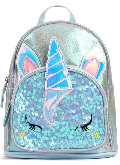 اشتري Eazy Kids - Sequin School Backpack - Unicorn Green في الامارات