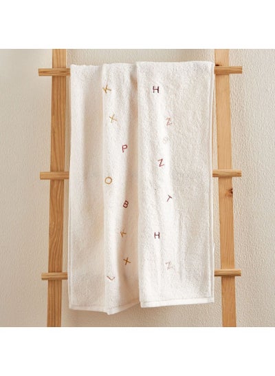 اشتري ABC Alphabets Embroidered Bath Towel 70x140cm. في السعودية