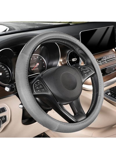 اشتري Universal Soft Microfiber Breathable Anti-Slip Steering Wheel Cover في الامارات