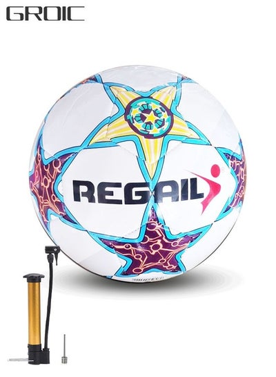 Buy Soccer Ball Size 5 for Youth and Adult Offical Size Wear-resisting Football in UAE