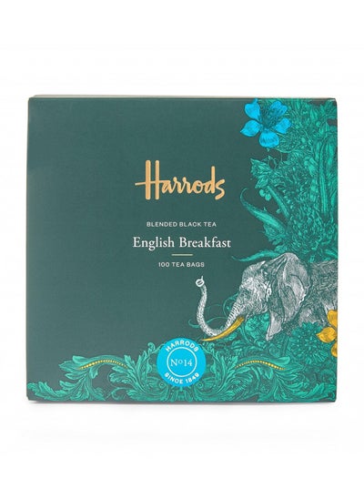 Buy Harrods of London England English Breakfast Tea 100 Tea Bags in UAE