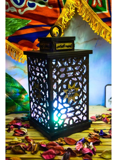 Buy Ramadan lantern in its new shape, Islamic design, wood, produced by Egypt Antiques in Egypt